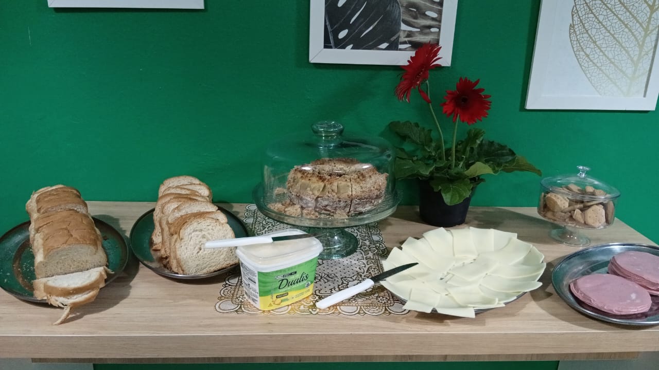 Café da manhã servido